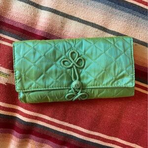CRABTREE & EVELYN Rare green Travel jewelry organizer